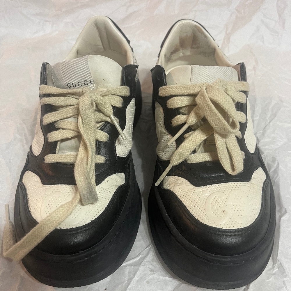 Gucci colorblock GG embroidered platform sneakers